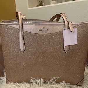 Kate Spade Rose Gold Shimmer tote. New With Tags